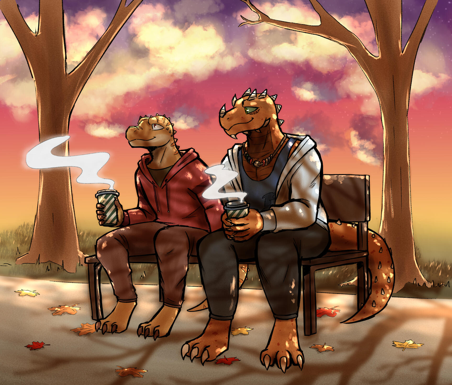 (Art-OrionNozzyAutumn) Two character illustration ✦ Collab w/ TsunamiCoRyan