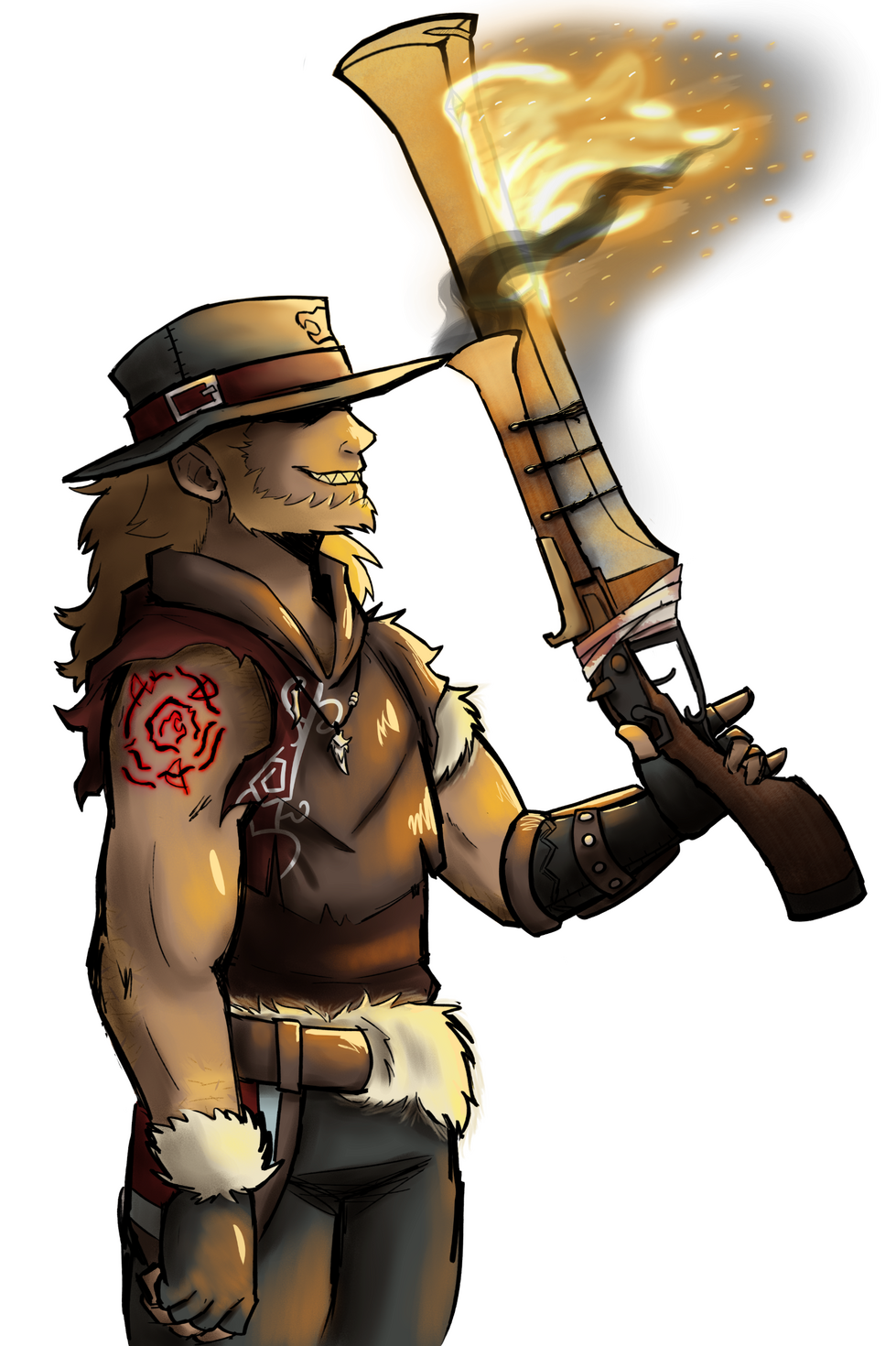 (Art-RoscoeLionboy) D&D character illustration ✦ Collab w/ TsunamiCoRyan