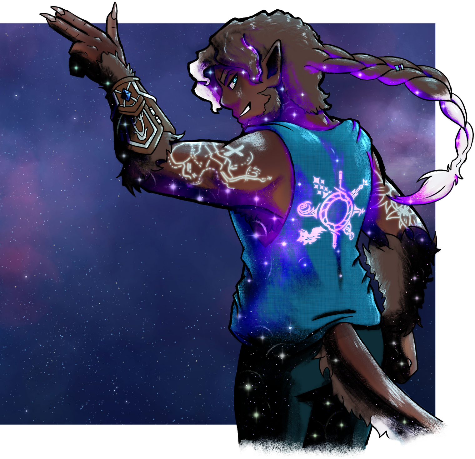 (Art-TarooRoyalRoad) D&D character illustration ✦ Collab w/ TsunamiCoRyan