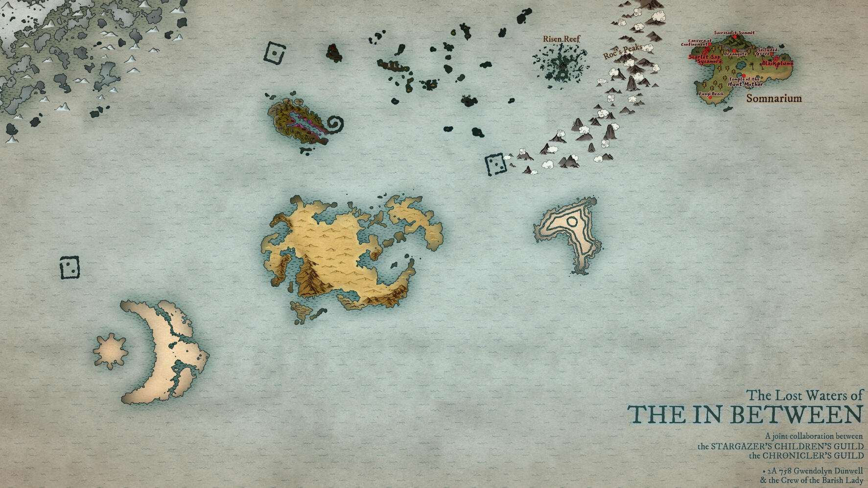 (Graphic-InBetween) Partially discovered region map for a D&D world